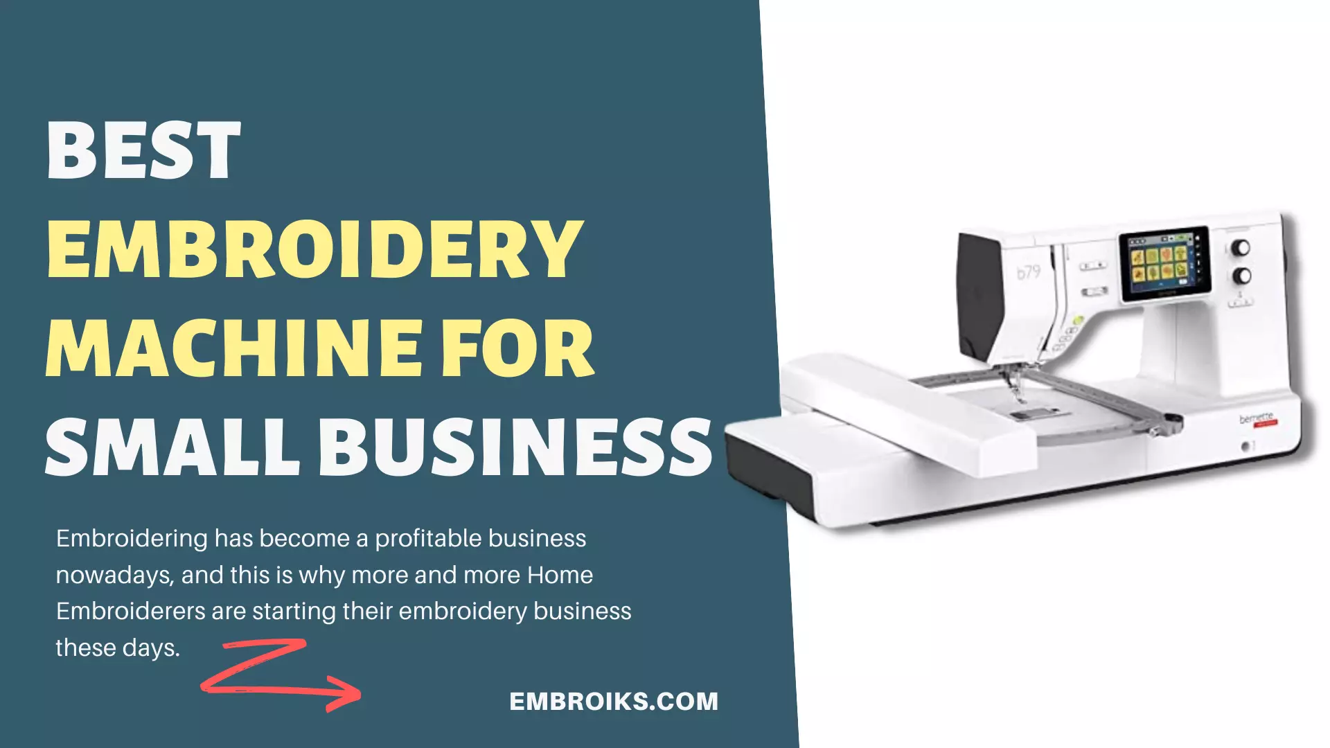 Best Embroidery Machine for Small Business1