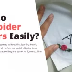 How to Embroider Letters